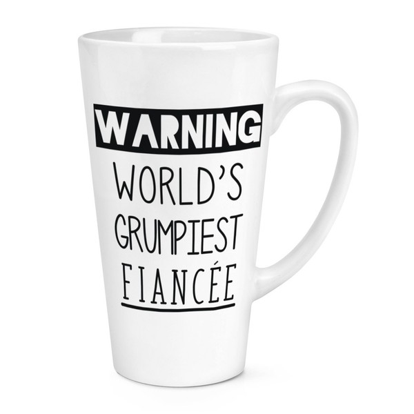 Warnung World's Grumpiest Verlobte 483Ml Groß Latte Becher Tasse Toll Beste-image