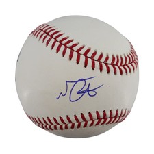 Nestor Cortes Yankees Autographed Signed OMLB Baseball Wish You Were Here Auth 1