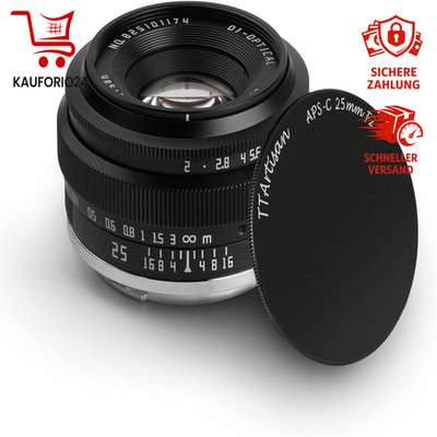 TTartisan 25mm F2 X Objektiv APS-C Manueller Fokus Weitwinkel Fuji X