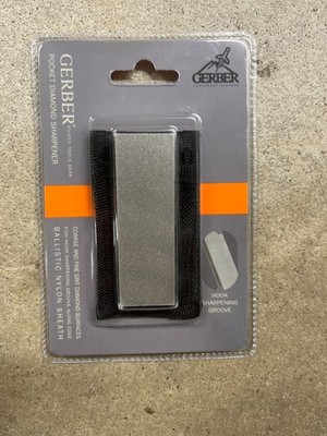 Gerber Fine Diamond Sharpener with Nylon Sheath-Compact Size New!
