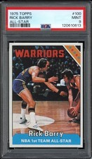 Rick Barry 1975 Topps All-Star GS Warriors Card #100 PSA 9 *HIGH-END*