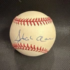 Hank Aaron Signed Official NL Baseball Auto COA Braves HOF