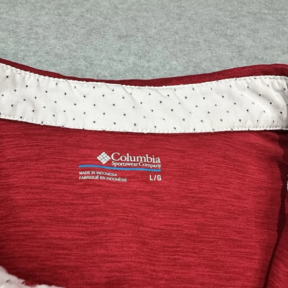 Camisa polo de la Universidad de Oklahoma para hombre grande Columbia roja Jersey rendimiento OU Foto 4 de 4