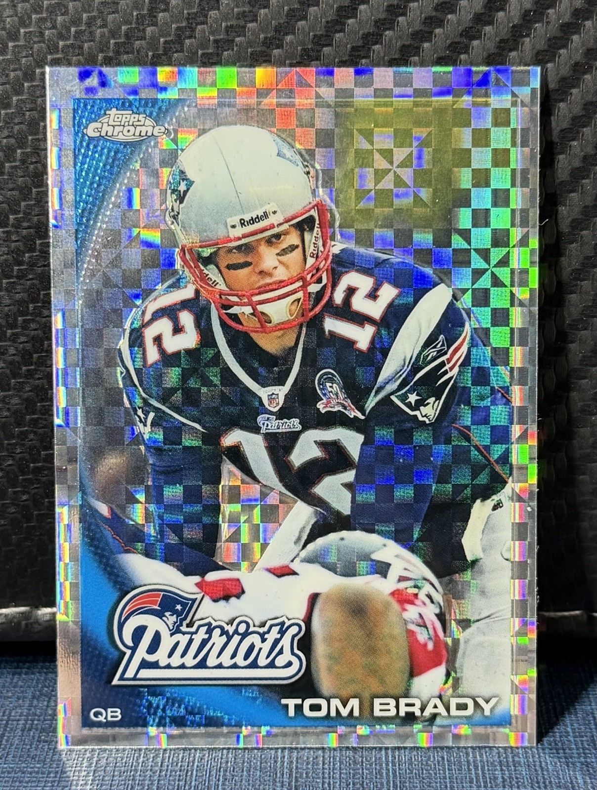 Topps 2010 Chrome Tom Brady Refractor #C80 New England Patriots NFL Football