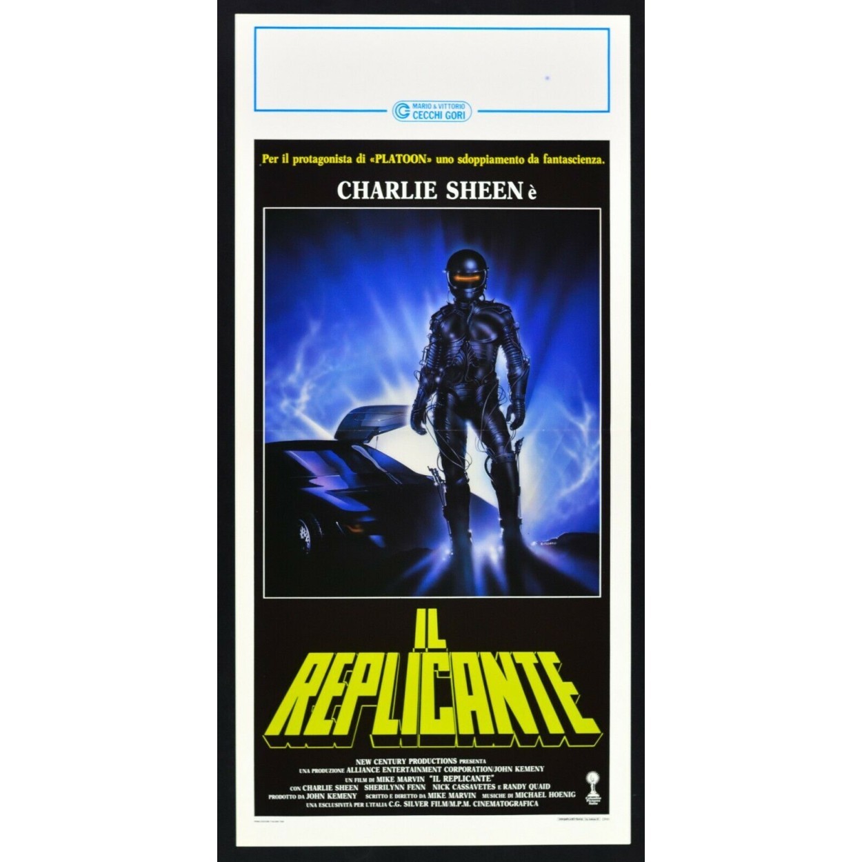 Locandina originale film Il replicante (1987) - Regia di Mike Marvin