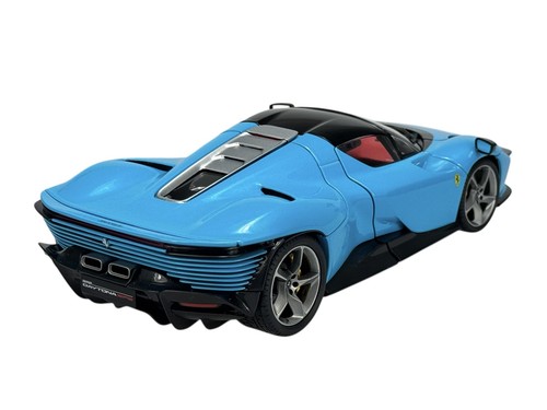 BBURAGO FERRARI DAYTONA SP3 BLUE 1:18 DIE CAST METAL MODEL NEW IN BOX 16912 - Picture 4 of 12