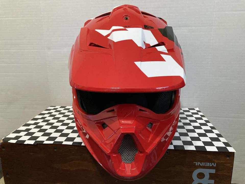 Capacete de motocross Shift MX WHIT3 asfalto adulto XL 61-61cm vermelho/preto/cinza/branco - Imagem 2 de 4