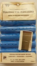Vintage Hair Rollers Magnetic Jumbo With Pins Unique old hard to find Item 