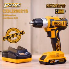 INGCO Cordless Power Drill Electric Screwdriver Drilling With Battery & Charger