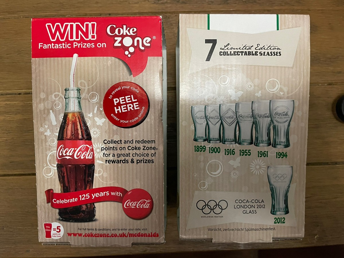 McDonald's Coke Coca-cola Glass Limited Edition 1900 and 2012 | eBay