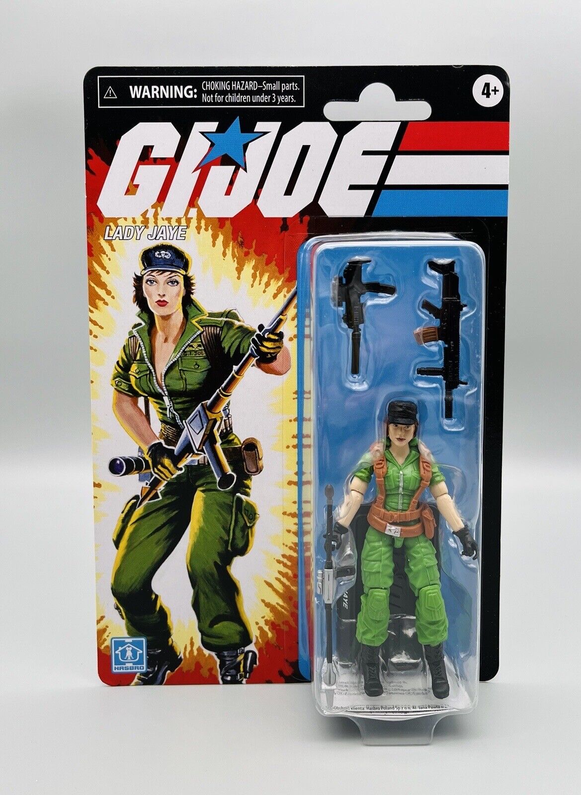GI Joe Retro Collection Lady Jaye 3.75” Action Figure Walmart Exclusive Hasbro