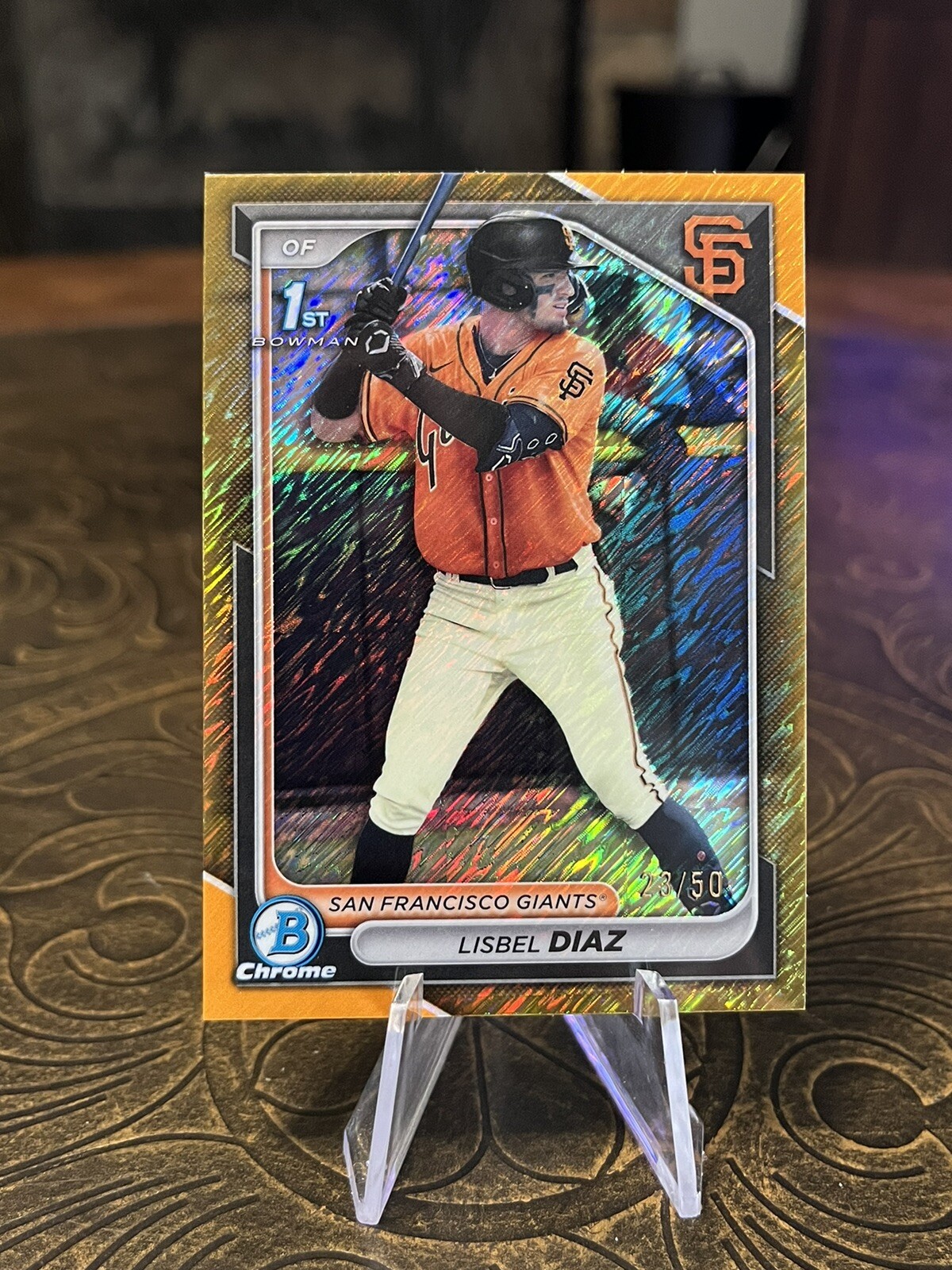 2024 Bowman Chrome Lisbel Diaz 1st Bowman Gold Shimmer Refractor 23/50 🔥