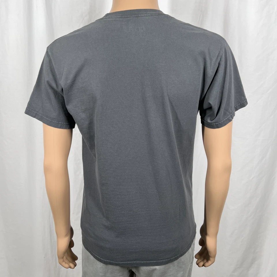 Volcom Men's Medium Gray/Red Abstract Striped Stone Logo Short Sleeve T-Shirt - Image 4 of 4