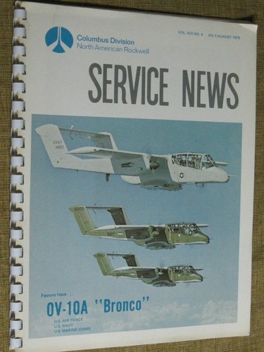 RARE Original ROCKWELL INTL Manual OV-10A BRONCO ATTACK AIRCRAFT 1970 Photos 223