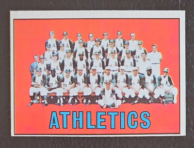 1967 Topps #262 Kansas City Athletics Team Card; RARE FIND!!