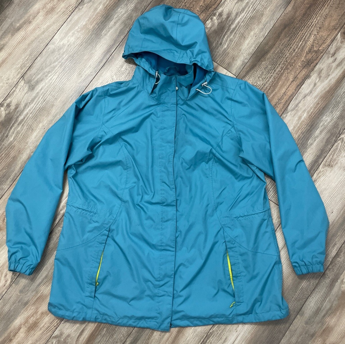Eddie Bauer Jacket Women 2X Blue Weatheredge Waterproof Hooded