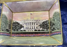 Halcyon Days White House At Dawn Trinket Tray