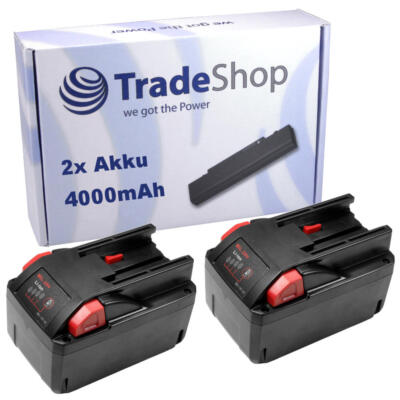 2x AKKU 28V 4000mAh Li-Ion Battery für Milwaukee 4933416345 C12-28 DCR