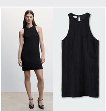 MANGO Textured short dress  Size  M