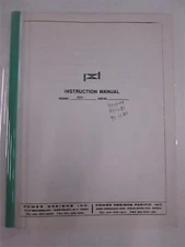 Power Designs Model 4050 Instruction Manual, Used