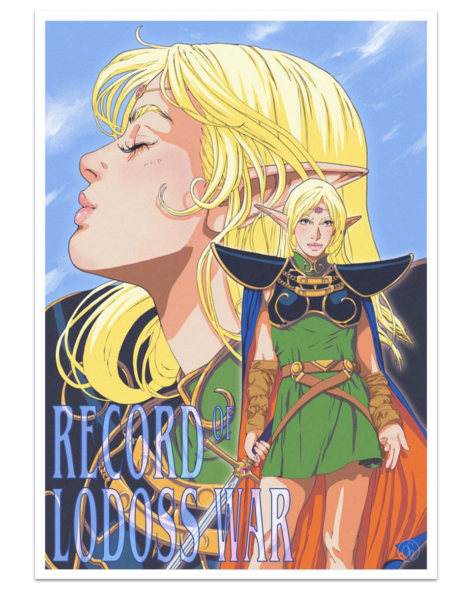 Record of Lodoss War by Sarah Maxwell Ltd Edition x/40 Print
