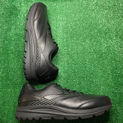 Brooks Addiction Walker Women s Size 9 B Med Black Leather Walking Shoes