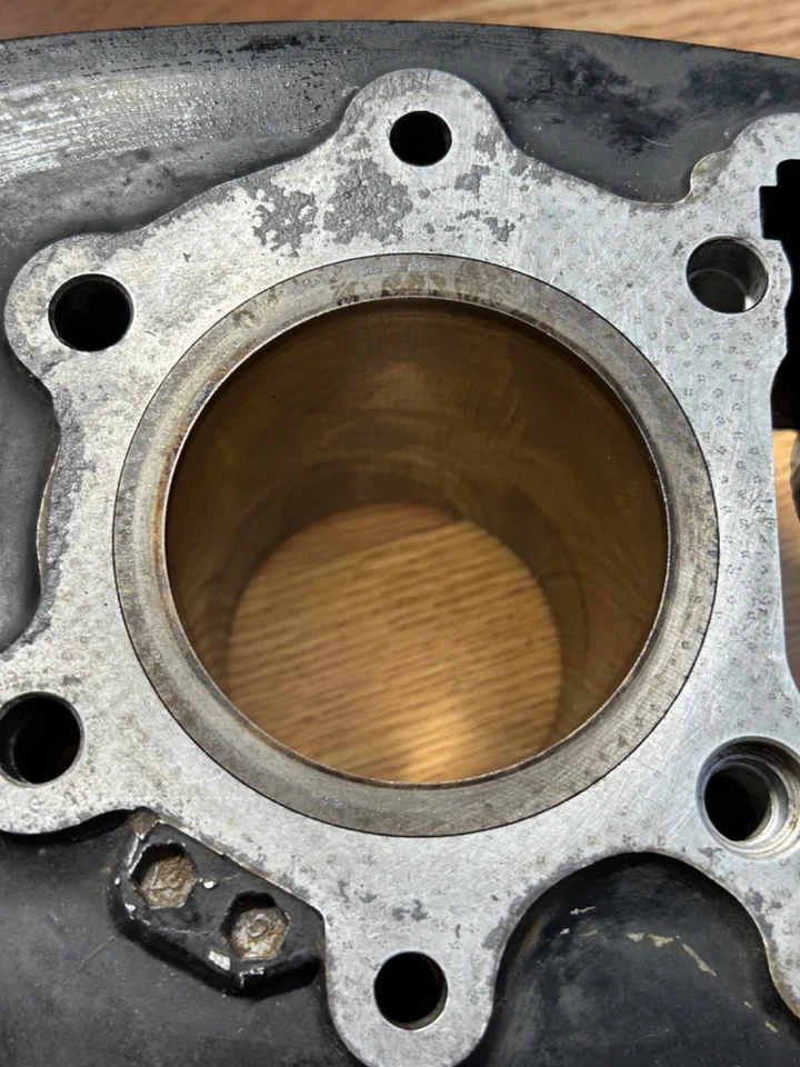 1981 Honda XR250R XR250 XR 250R 250 R cabeça de cilindro do motor jarro cano motor F5 - Imagem 3 de 4