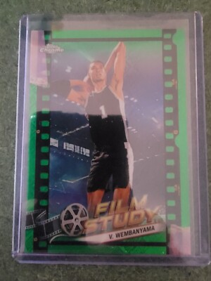 2024 Topps Chrome Film Study Green Topps Refractor Victor Wembanyama