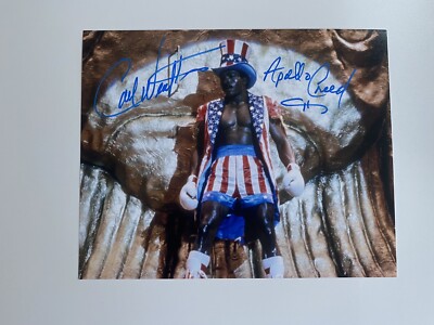 CARL WEATHERS In-Person signiertes Autogramm 20x25cm Rocky