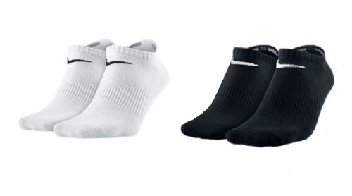 Pair Nike No Show Ankle Sports Socks Mens Womens White Black Grey - Bild 1 von 6