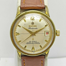 Rofina Landmaster Cal.1258 Super Automatic Gold Tone Vintage Watch ASN37HM10