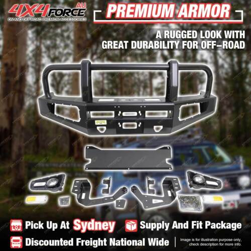 Premium Armor Front Bull Bar 3 Loop Bumper Bar for Suzuki Jimny 1998-2018 SYD - Picture 1 of 2