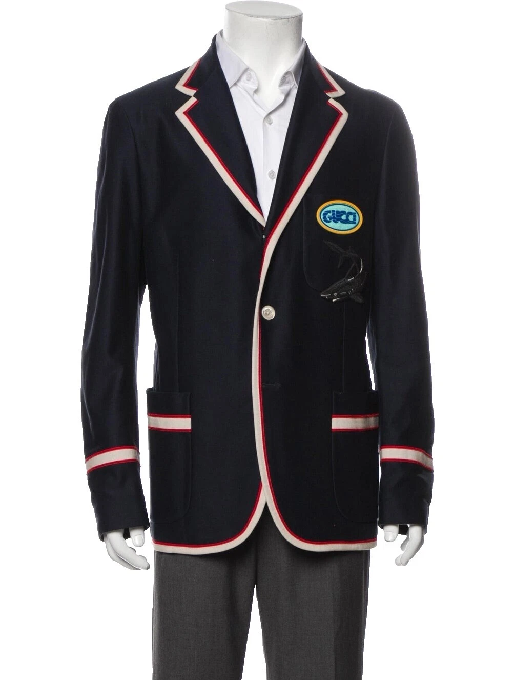 Мужские полосатые блейзеры Gucci