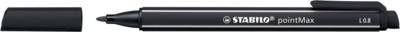 STABILO FASERMALER POINTMAX SCHWARZ 0,8 mm FILZSTIFT