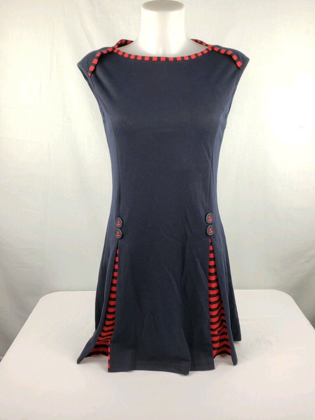 Tatiana Popular amp; Natouchi Navy Blue Dress Sm Stitch Womens Max 66% OFF Fix Size