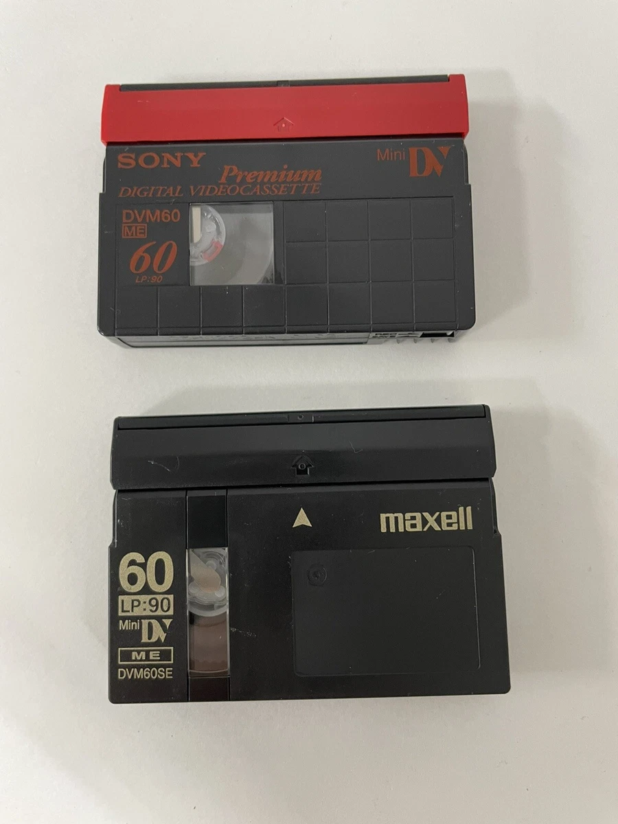 Maxell DV60 Mini DV Digital Video Cassette Sony dvm60 minidv cassettes