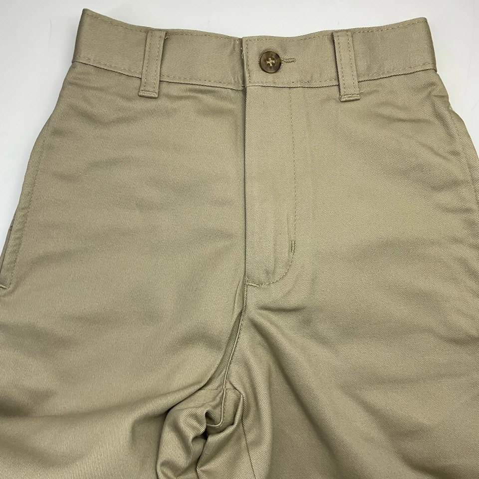 Pantalones George Boys Beige Uniforme Escolar Cintura Ajustable Frente Plano Talla 5 Nuevos sin Etiquetas Foto 2 de 4
