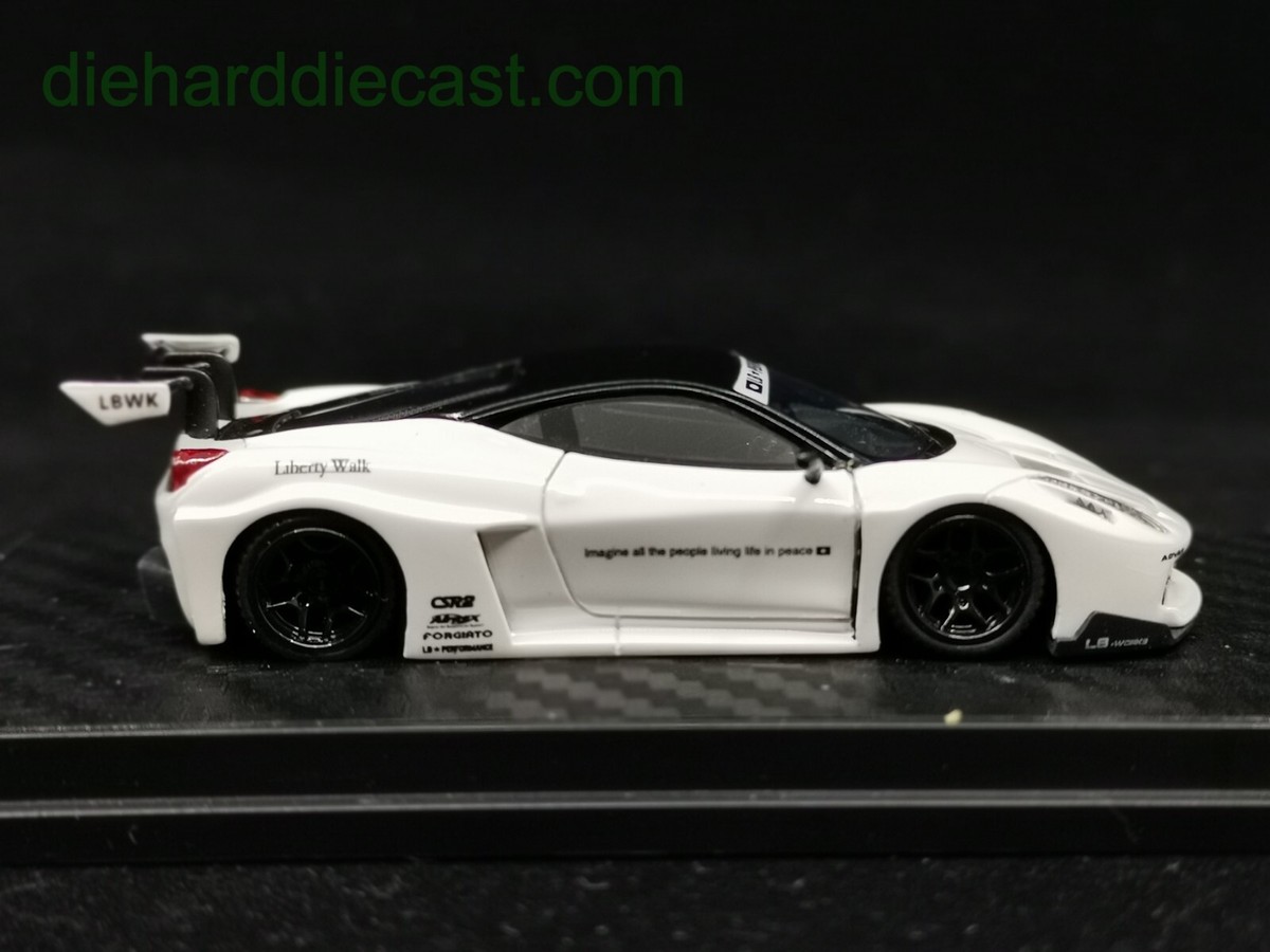 1:64 LB Works Ferrari 458 GT LB Venue White Black | eBay