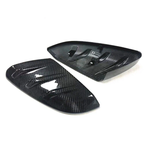 1Pair Car Dry Carbon Door Mirror Cover For Mugen Honda Civic Type-R FK8 16-21