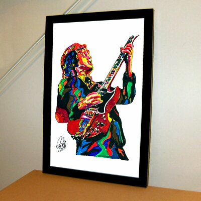 Angus Young ACDC Guitar Hard Rock Music Poster Print Wall Art 11x17
