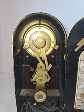 RARE VINTAGE TORK COFFIN CLOCK 10 DAY TIMER NEW YORK LOT F