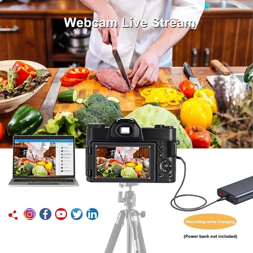 4K digital camera photography, 48MP full high definition camera with WiFi- - Picture 5 of 7