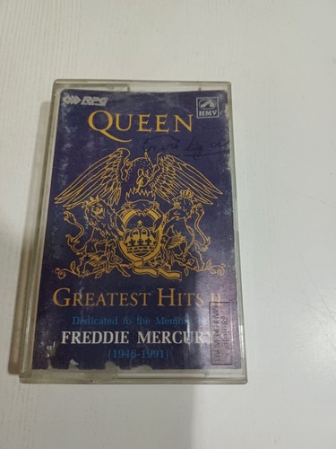 Queen Greatest Hits II Freddie Mercury RARE orig Cassette tape INDIA 1991