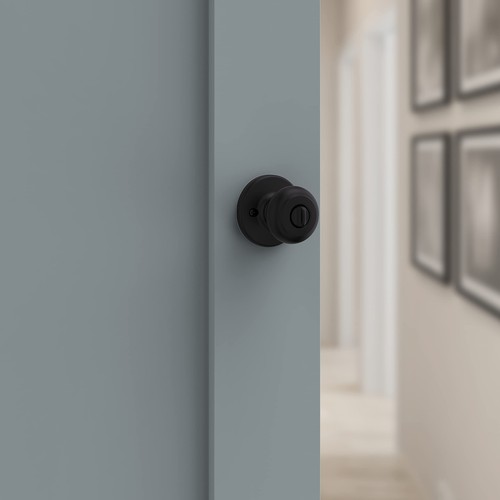 Kwikset Cove Entry Door Knob with Lock and Key, Secure Keyed Handle Exterior - Picture 7 of 7