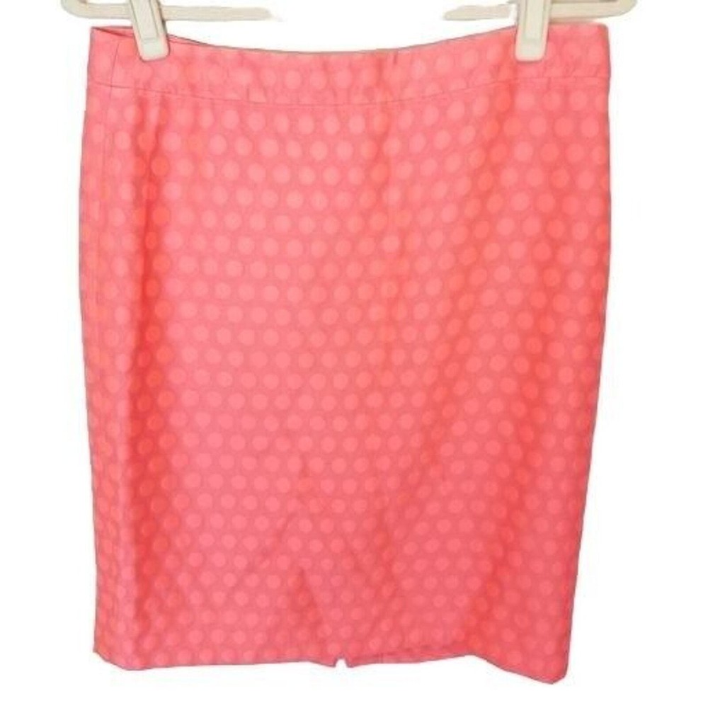 J. Crew Skirt Pencil Skirt Knee Length Skirt Polka Dot Skirt 6 Straight Skirt