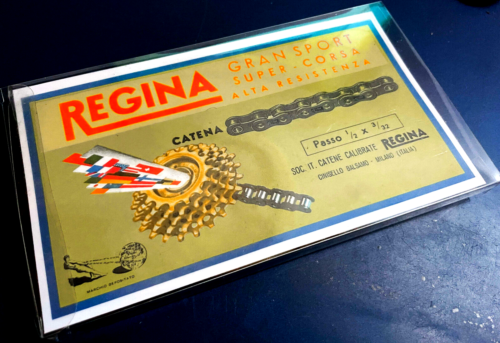 CATENA GRAN SPORT Regina Chain 1/2 x 3/32" da 4 a 7 velocità 114 link Eroica NEW - Afbeelding 1 van 10