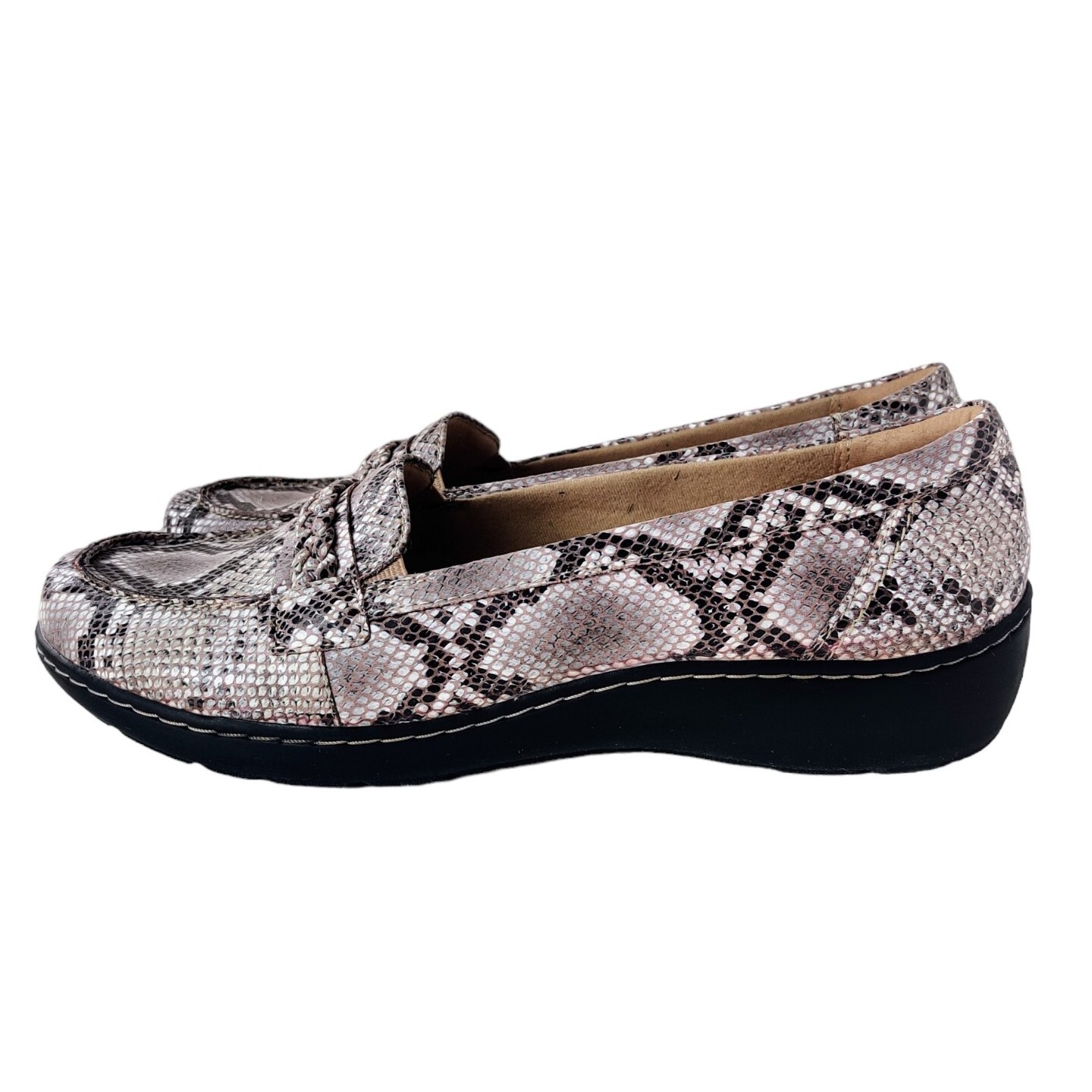 CLARKS Collection Cora Viola Snake Python Slipon Loa… Gem