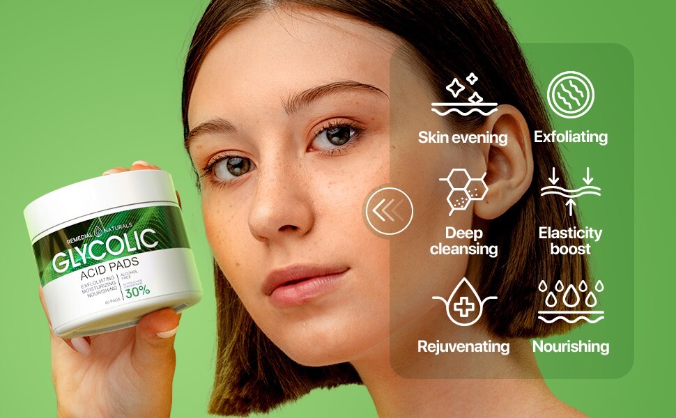 Glycolic Acid Resurfacing Pads for Face and Body Glycolic Acid Face