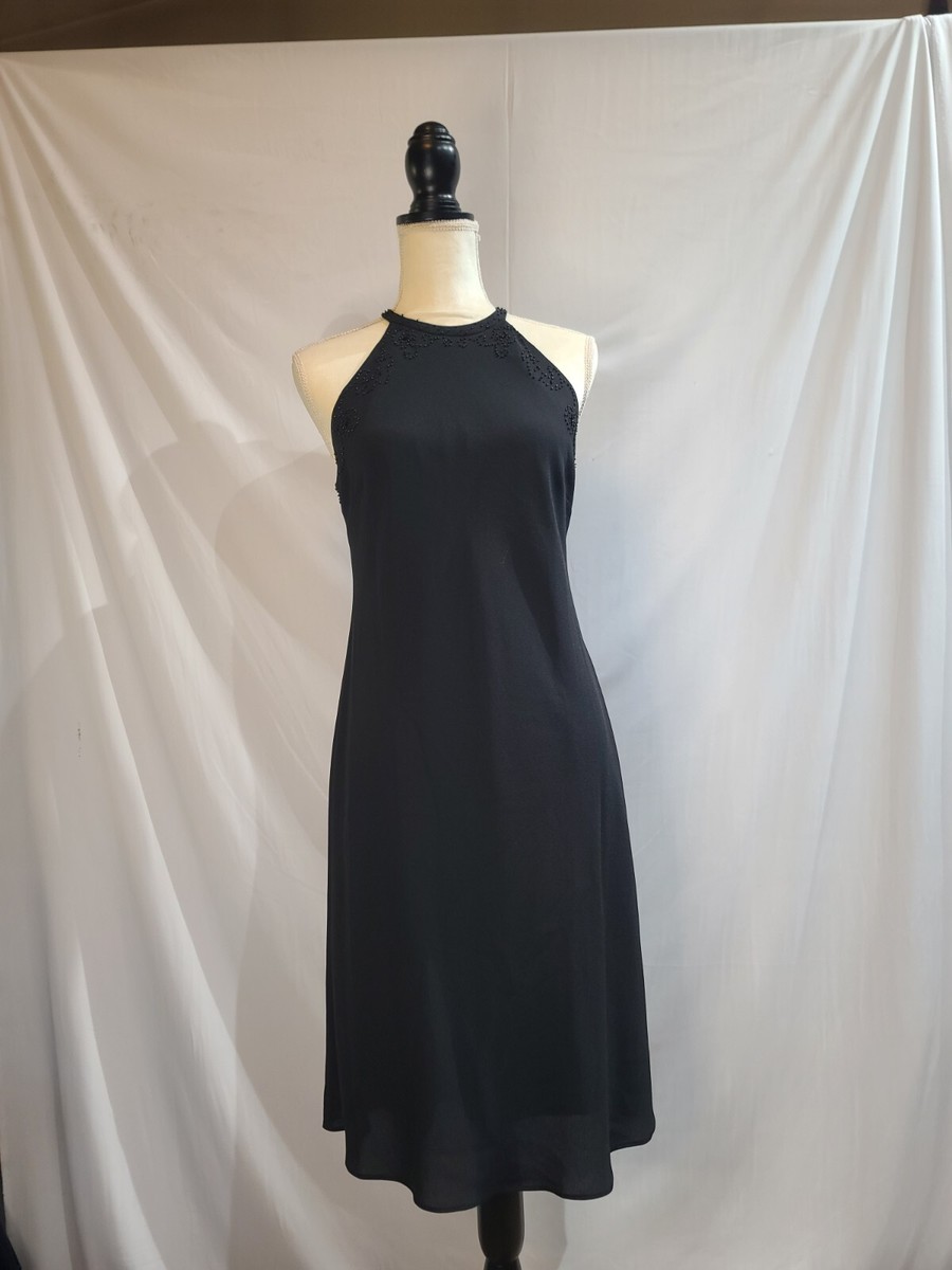 jones new york Black Halter Cocktail dress Sz 8 Beaded Accent Lining 36-32-36 | eBay jones new york Black Halter Cocktail dress Sz 8 Beaded Accent Lining 36-32-36 | eBay