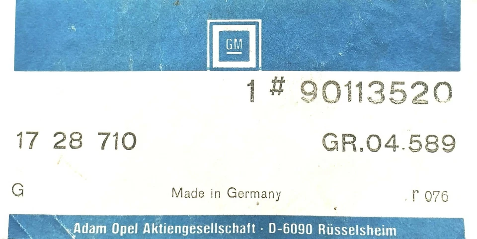 Original Opel GM Câble Équipé Lampe Ascona C - 90113520 - Photo 2/3